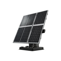 Solar Panels Isolated on Transparent Background. Renewable Energy and Sustainable Power Concept png
