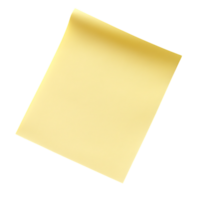 Blank Note Paper Perfect for Memo Message or Reminder isolated on transparent background png