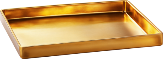 Rectangular Gold Serving Tray png