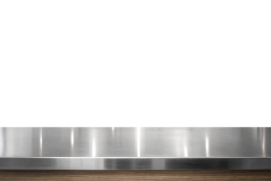 Steel table can be used for mocking up or display product to make advertising png