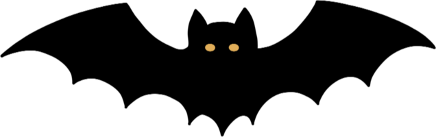 The dark and mysterious symbolic bat makes this graphic ideal for various Halloween theme content or minimal digital design. png
