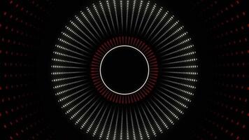 Red and White Flashing Neon Pulsation Background VJ Loop in 4K video
