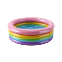 Rainbow Colored Inflatable Swimming Pool png
