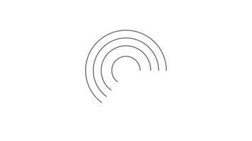 target animation on white background video