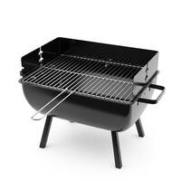 A new empty grill isolated on white photo