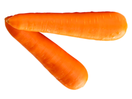 Fresh orange carrots in stack isolated with clipping path in file format png