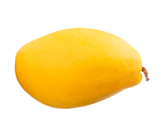 A ripe mango isolated with clipping path in file format png