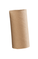 A tissue paper core or toilet paper tube isolated with clipping path in file format png