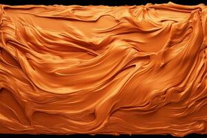 Orange swirls on a black background photo