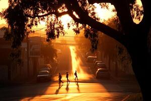 A tree with a shadow photo