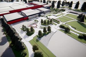 An artist's rendering of the new school photo