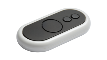 White wireless remote control device isolated on transparent background png