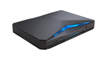 Modern wireless router with smart home networking capabilities png