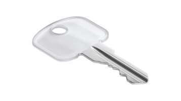 Security key with modern design for access control concepts png