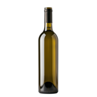 Transparent Wine Bottle on Transparent Background Isolated for Design and Branding Projects png