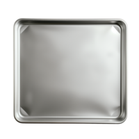 Stainless Steel Baking Sheet On Transparent Background Isolated Perfect For Cooking And Baking Concepts In Kitchens And Restaurants Professional Cookware Essential For Chefs And Baking Enthusiasts png