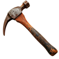 Full View of a Hammer on Transparent Background Isolated Image for Construction and DIY Projects png