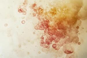 Colorful abstract swirl with bubbles in motion photo