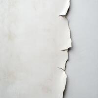 Peeling wall with textured surface in close view photo