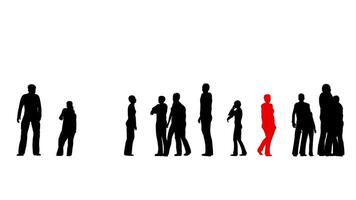 A group of people standing in a line video