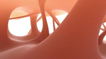 An abstract image of a large, orange, curved object video