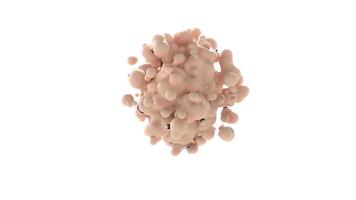 A pink object with many small balls on it video