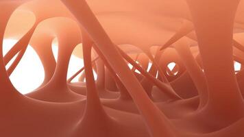 A 3d rendering of a large, orange substance video
