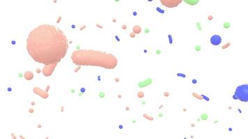 A bunch of colorful dots on a white background video