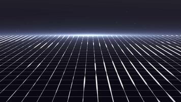 Minimal white grid surface morphing on black background. Clean tech animation for modern UI, virtual reality, science, and futuristic presentations. Seamless 4K 60FPS loop. video