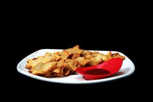 Crisp Aloo Puff Pastries with a Bold Tomato Kick - A Festive and Flavorful Snack photo