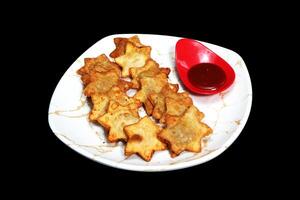Crispy, Buttery Aloo Puff Pastries with Rich Tomato Dip - The Ultimate Party Snack photo