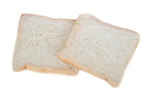 Homemade slide soft bread isolated on white background. Concept, food for breakfast. photo