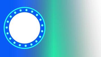 A large glowing ring at center with radiant edges evokes a sci-fi portal, representing connection, dimension, and future transport tech video