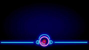 A horizontal line extending from a central sound unit showcases a visual representation of audio pathways and clarity in transmission video