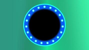 A glowing blue circular gateway symbolizes futuristic portals, high-tech entry points, and advanced energy-based design structures video