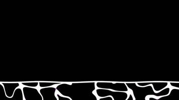 A sci-fi interface box surrounded by flowing plasma energy lines in a hypnotic white-on-black motion, ideal for overlays video