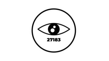 A monochrome design featuring a stylized eye encased in a circle, symbolizing perception, awareness, and deep analytical observation video
