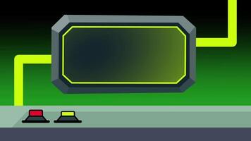 A compact yellow and grey sci-fi control box with buttons and cables, representing a high-tech utility station or user input zone video
