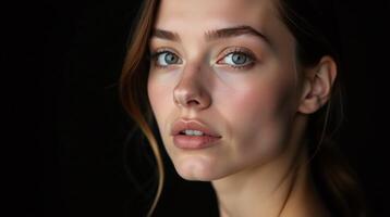 The image captures a serene, contemplative moment. photo