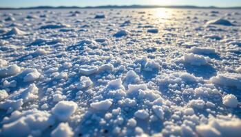 shards of ice glinting in polar sunlight. photo