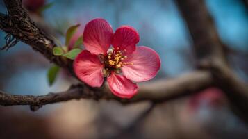 Macro photo of flower in focus with nature around
