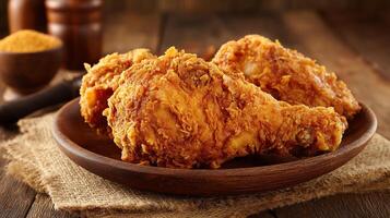 Rustic chicken image with photorealistic crisp texture photo