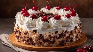 High-resolution image of a beautifully designed cake with photorealistic details photo
