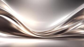Luxurious background with smooth flowing wave photorealistic textures photo