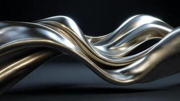 Smooth wave style luxurious abstract background photorealistic image photo