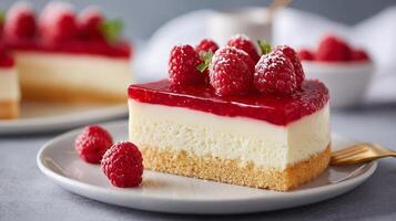 Professional photo of a colorful cake with smooth frosting