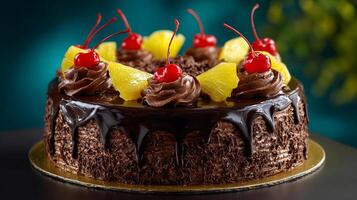 Crisp studio photo of a cake with smooth frosting