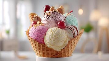 Frozen treat image photo with soft photorealistic look