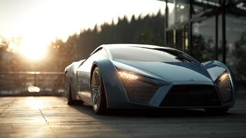 Daytime photo of sleek and stylish car