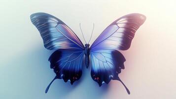 A detailed illustration of a vibrant butterfly gracefully displaying its wings photo
